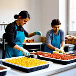 대안경제 모델의 국제적인 협력 사례 - Social Enterprise**

"A bustling social enterprise workshop in Bologna, Italy. Workers, fully clothe...