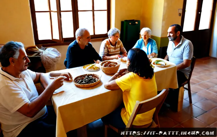 Home 8 대안경제 모델의 지역 사회 통합 접근법 - Photorealistic Italian neighborhood cooperative meeting in a sunlit community hall, diverse adults a...